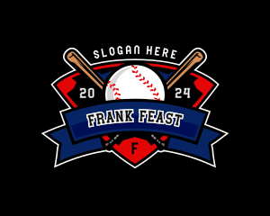 Baseball League Competition logo design