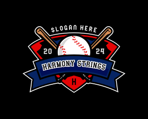 Baseball League Competition logo design