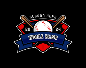 Baseball League Competition logo design