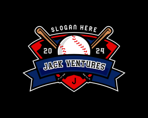 Baseball League Competition logo design