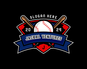 Baseball League Competition logo design