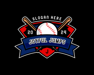 Baseball League Competition logo design