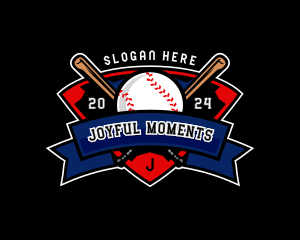 Baseball League Competition logo design