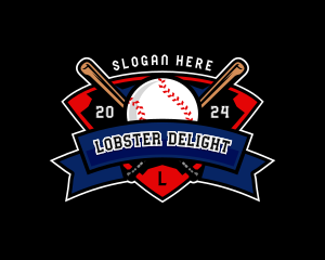 Baseball League Competition logo design