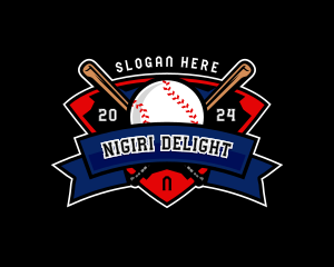 Baseball League Competition logo design