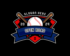 Baseball League Competition logo design