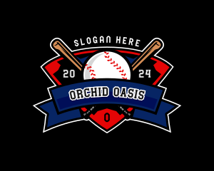 Baseball League Competition logo design