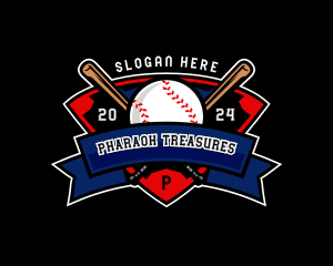 Baseball League Competition logo design