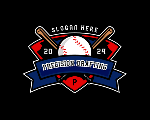 Baseball League Competition logo design