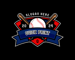 Baseball League Competition logo design