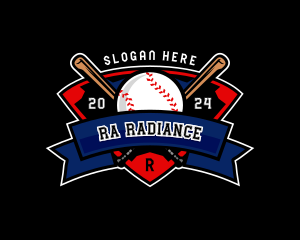 Baseball League Competition logo design