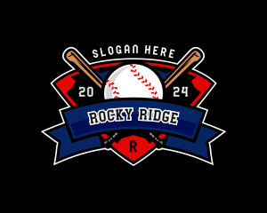 Baseball League Competition logo design