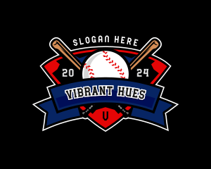 Baseball League Competition logo design