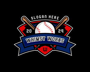 Baseball League Competition logo design