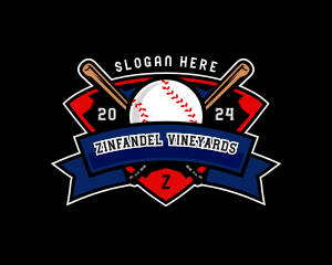 Baseball League Competition logo design