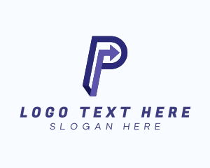 Logistic - Business Processing Arrow logo design