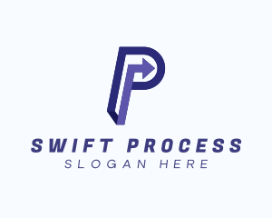 Processing - Business Processing Arrow logo design