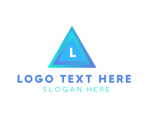 Shape - Triangular Tech Business logo design