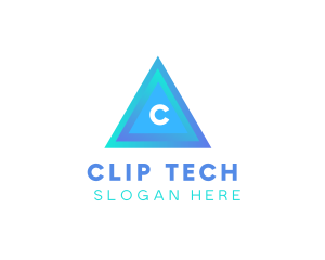 Triangular Tech Business logo design