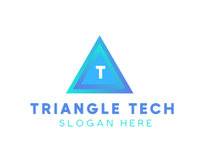 Triangular Tech Business logo design