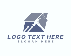 Residential - Carpentry Renovation Hammer logo design