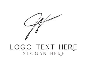 Letter W - Elegant Signature Letter W logo design