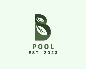 Natural Products - Botanical Leaf Letter B logo design