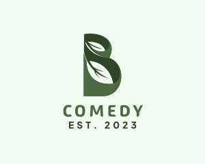 Gardener - Botanical Leaf Letter B logo design
