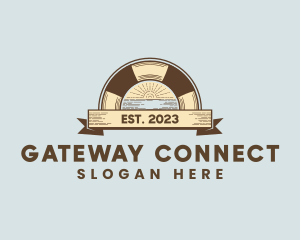 Gateway - Rustic Beach Sunset logo design