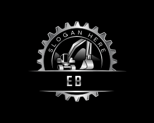 Machinery - Quarry Construction Excavator logo design
