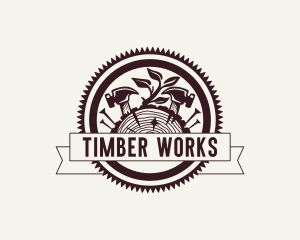 Lumber - Lumber Hammer Carpentry logo design