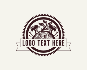 Workshop - Lumber Hammer Carpentry logo design