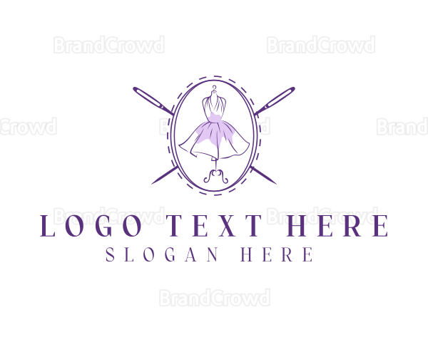 Fashion Dress Needle Logo