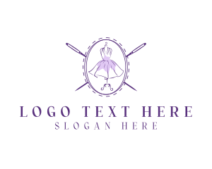 Stylist - Fashion Dress Needle logo design