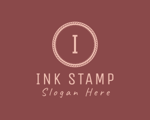 Hipster Rope Stamp  logo design