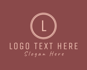 Wedding Planner - Hipster Rope Stamp logo design