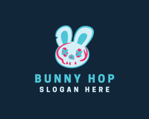 Glitch Bunny Rabbit logo design