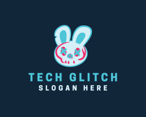 Glitch - Glitch Bunny Rabbit logo design