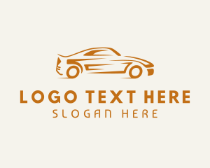 Orange - Car Race Vehicle logo design