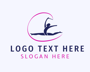 Body - Ribbon Rhythmic Gymnastics logo design