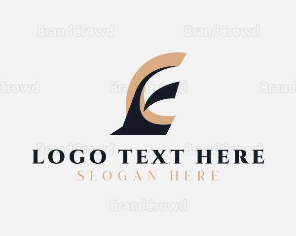 Logistics Shipping Letter E Logo