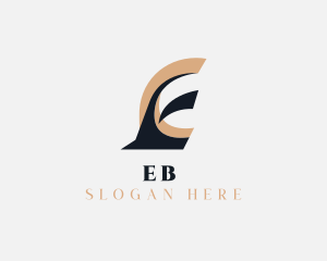 Logistics Shipping Letter E logo design
