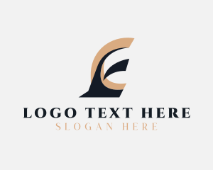 Logistics Shipping Letter E Logo