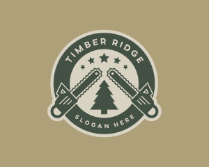 Logging - Chainsaw Lumberjack Logging logo design