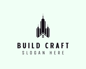 Building Realtor Skyscraper logo design