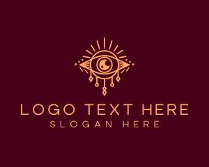 Celestial - Boho Eye Mystical logo design