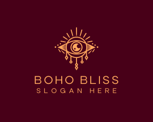 Boho Eye Mystical logo design