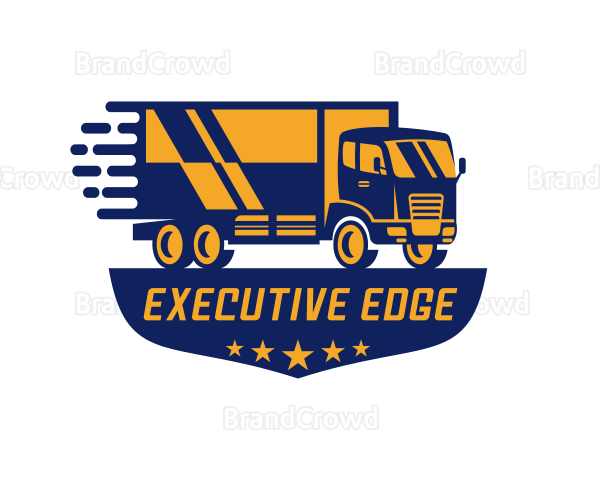 Truck Logistics Cargo Mover Logo