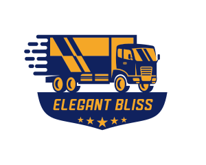 Truck Logistics Cargo Mover Logo