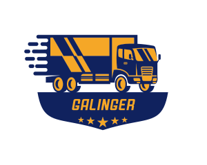 Mover - Truck Logistics Cargo Mover logo design